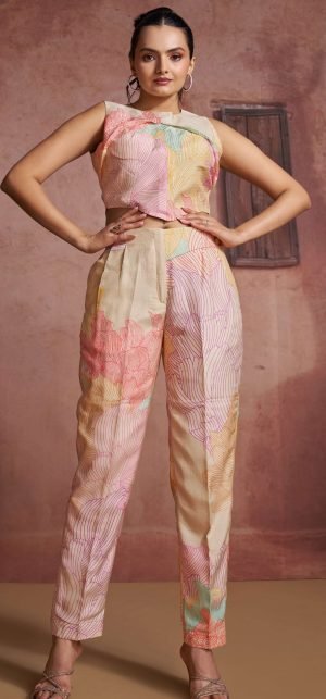 Indo Western Stylish Co-ord Set Women Pants