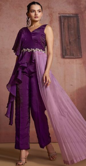 Indo Western Sylish Co-ord Set Women Pants Suits Women