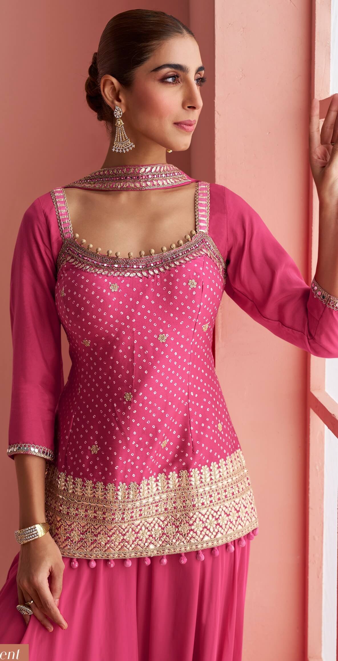 Modern Designer Wedding Sharara Suit Under 5000 in Dubai