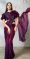 Readymade Stitched Wine Saree Ready-Made Pleated Saree Online