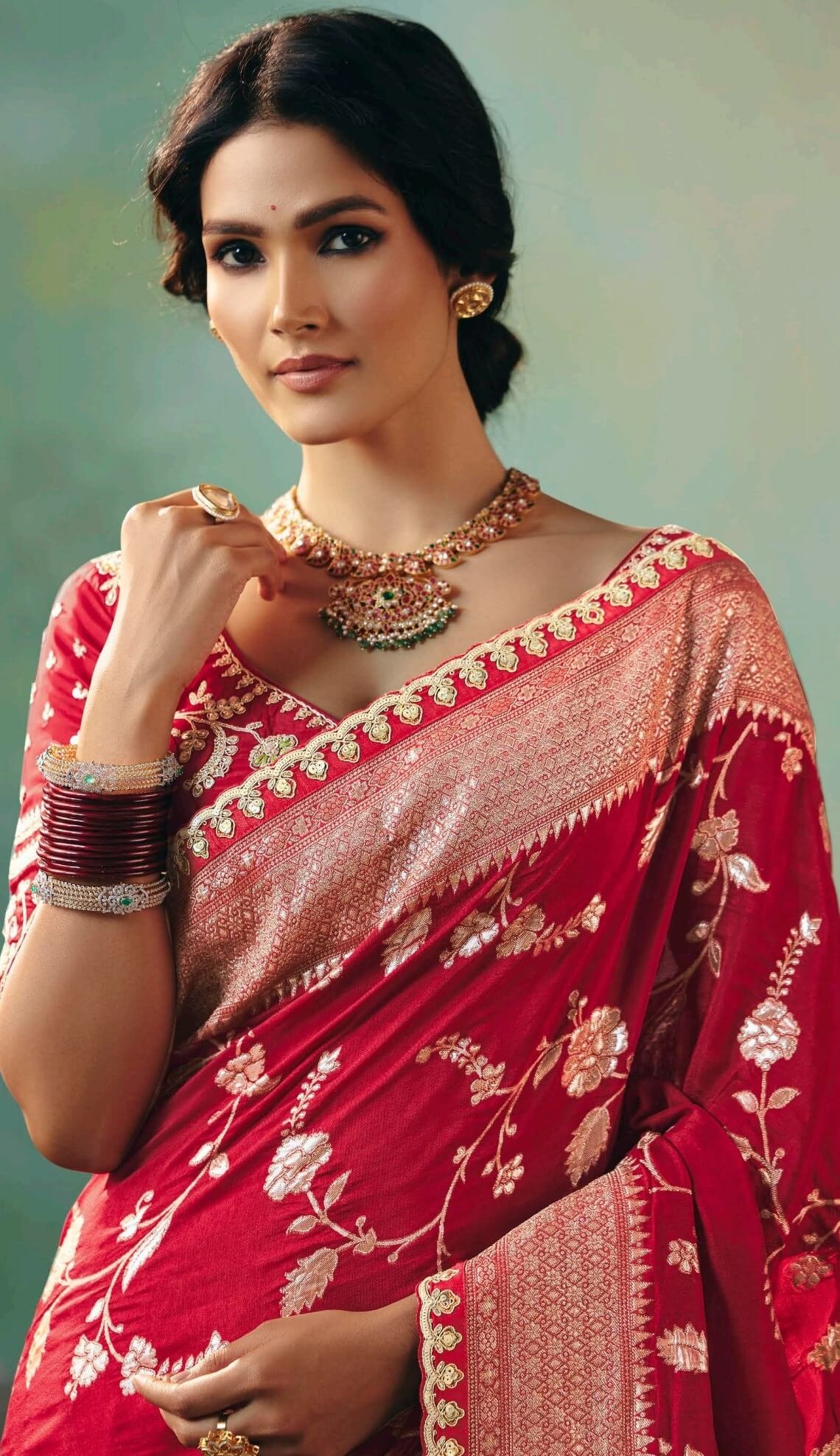 Bridal Heavy Saree Colllection for Bride Red Saree