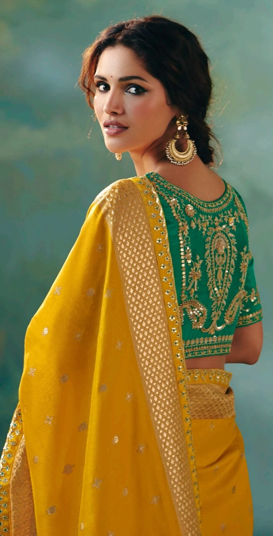Soft Silk Saree for Wedding Yellow Saree for Haldi