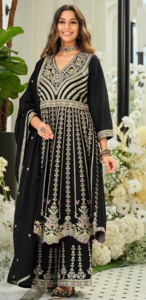 Black Punjabi Suit Party Wear