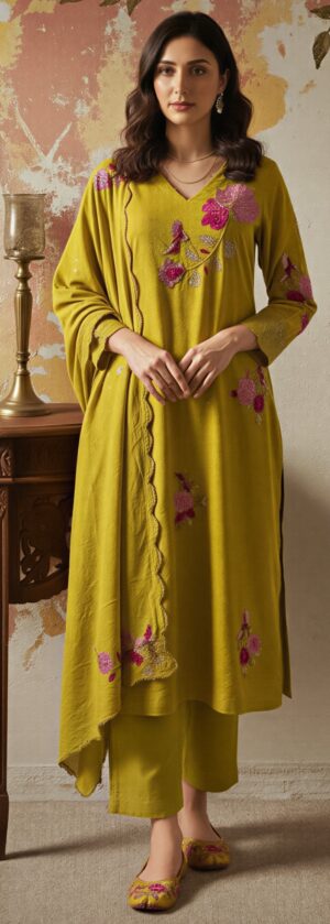 Chanderi Silk Suit Sets With Dupatta