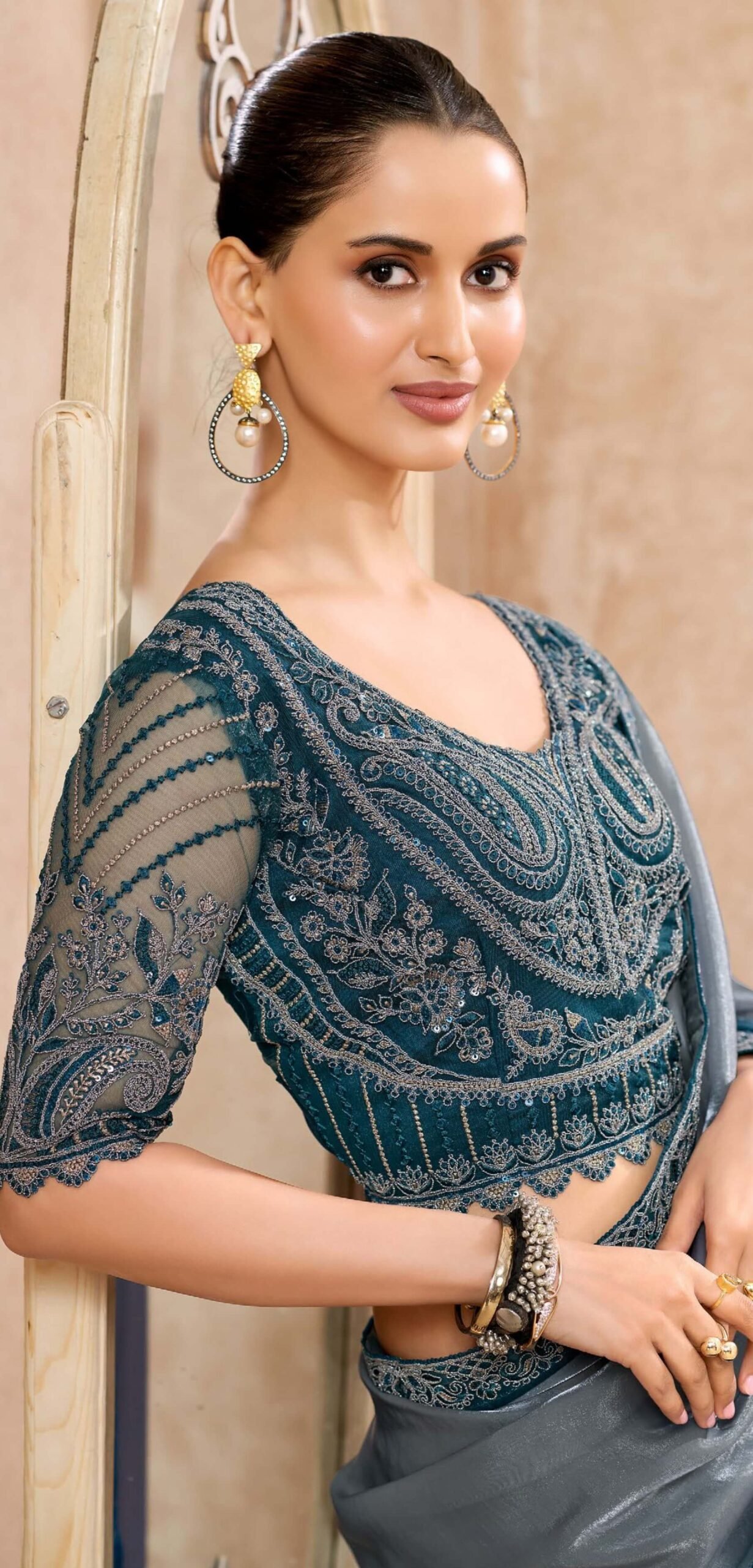 Chiffon Silk Designer Sarees for Wedding Party Online in Canada