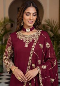 Designer Heavy Embroidered Suit Party Wear