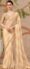 Exclusive Designer Beige Colour Saree Party Wear