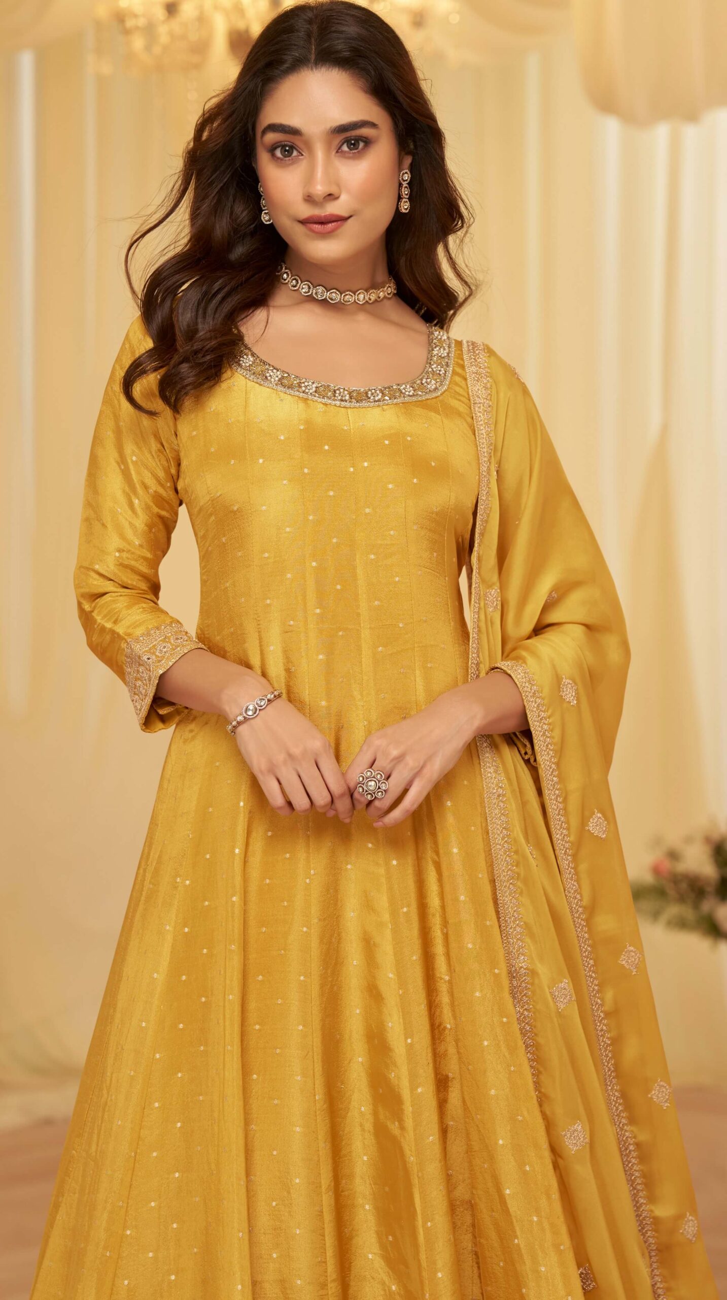 Haldi Ceremony Gown for Hali Outfits