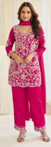 New Designer Readymade Party Wear Suits Online Rani Pink
