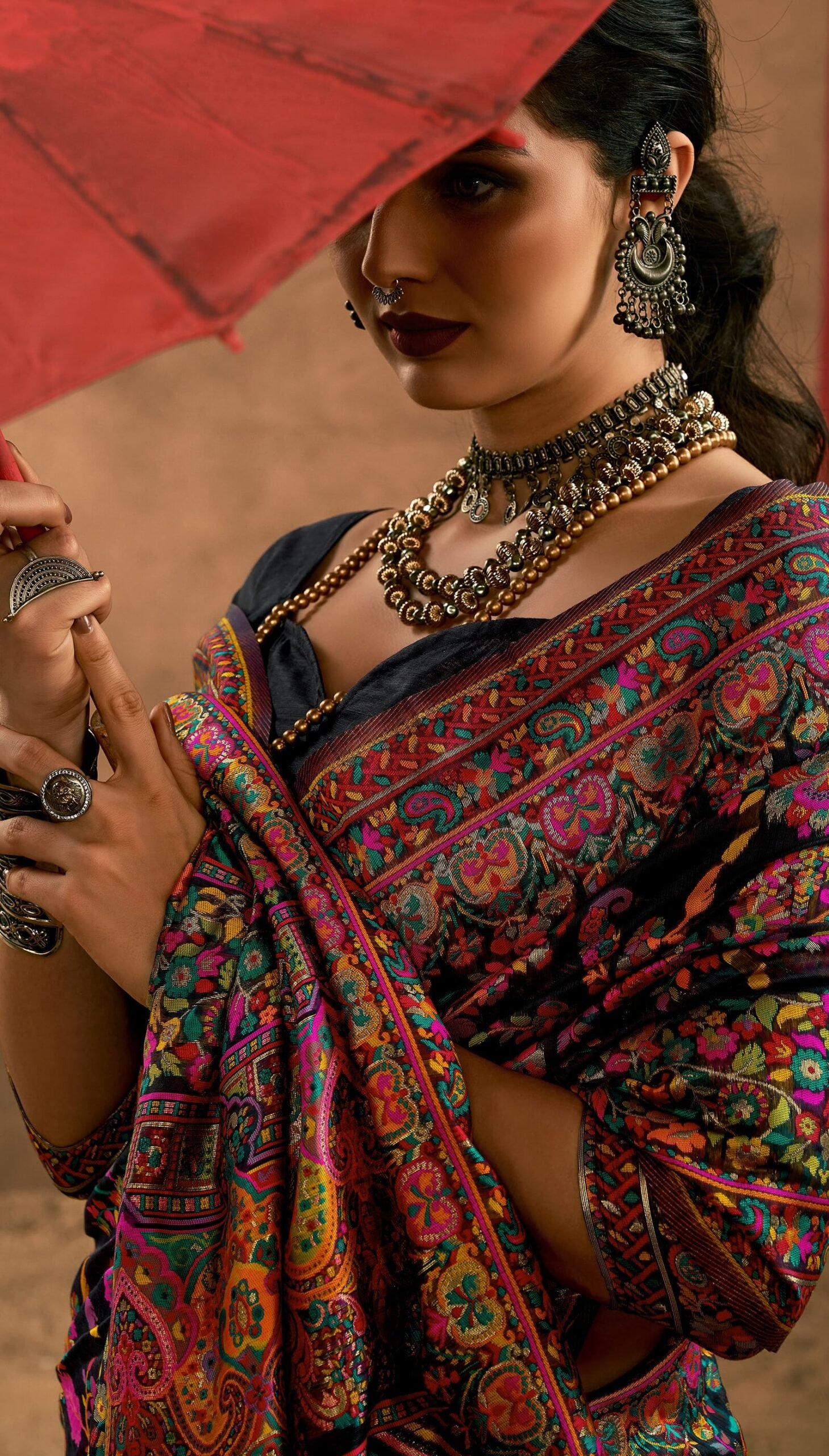 Pure Kashmiri Pashmina Saree in UK