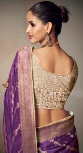 Purple Silk Saree for Wedding Under 10000