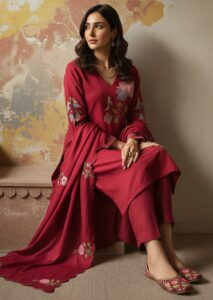 Readymade Chanderi Silk Suit Sets with Dupatta