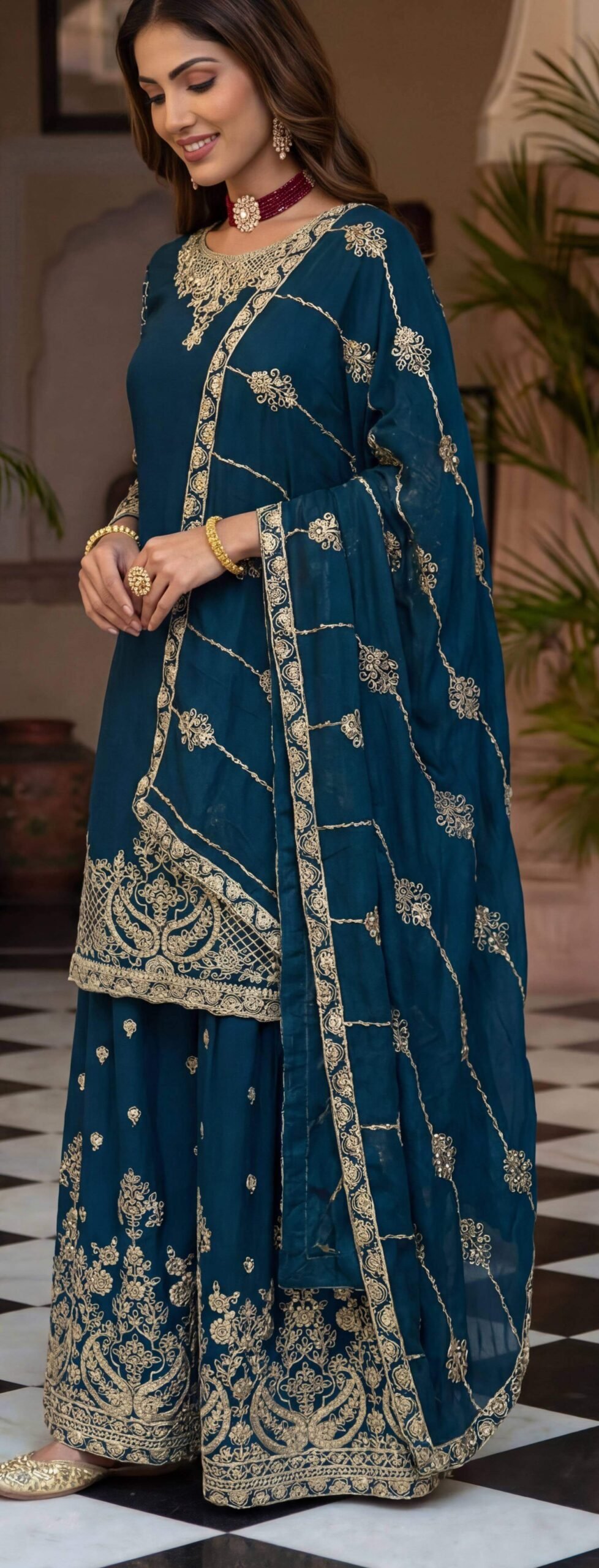 Readymade Salwar Suit with Dupatta