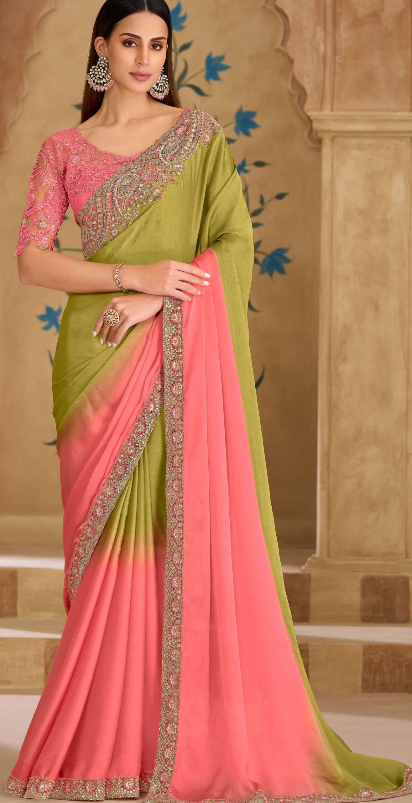 Regal Party Wear Saree for Wedding in USA