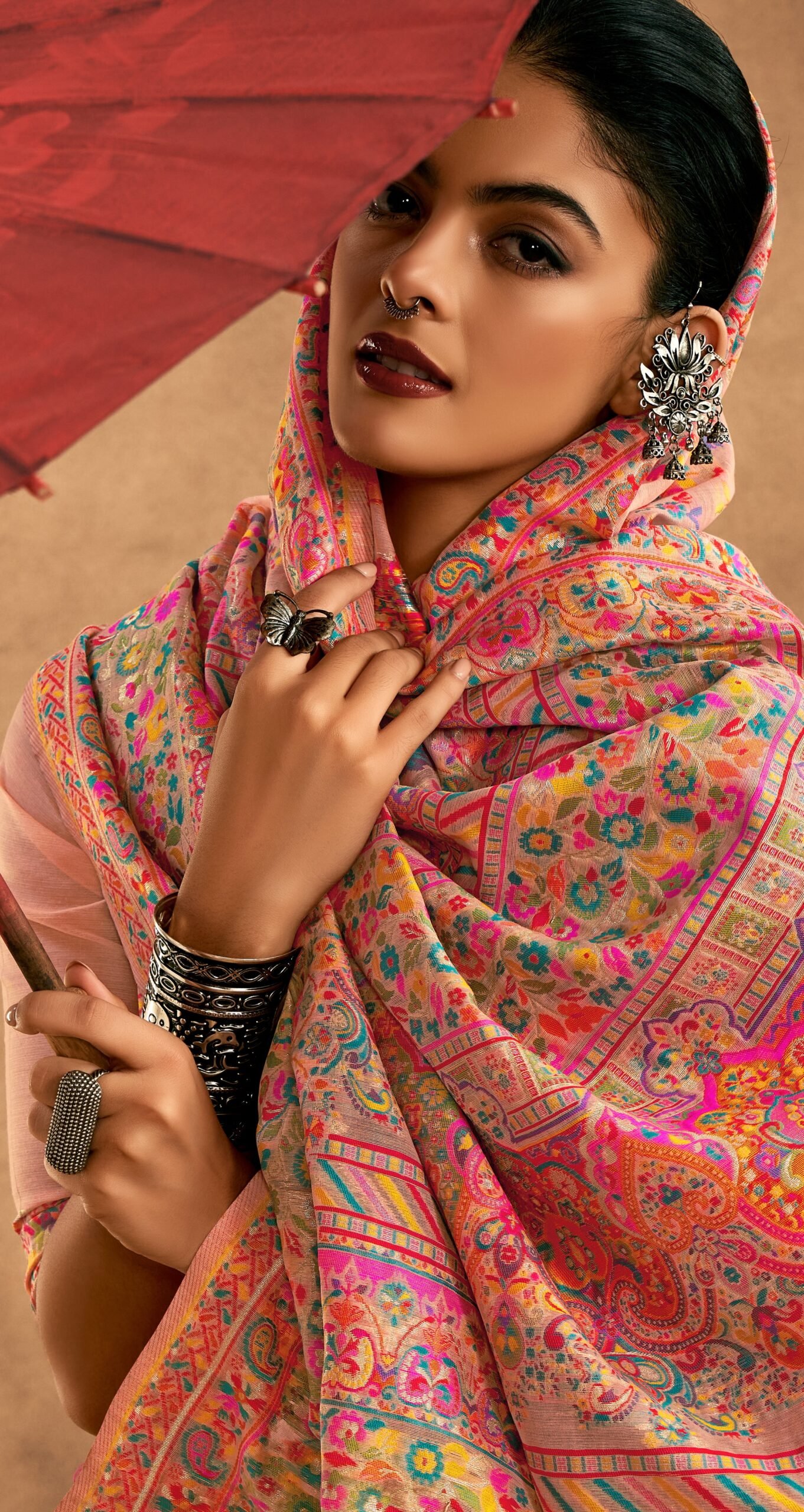 Royal Designer Regal Kashmiri Pashmina Saree for Wedding