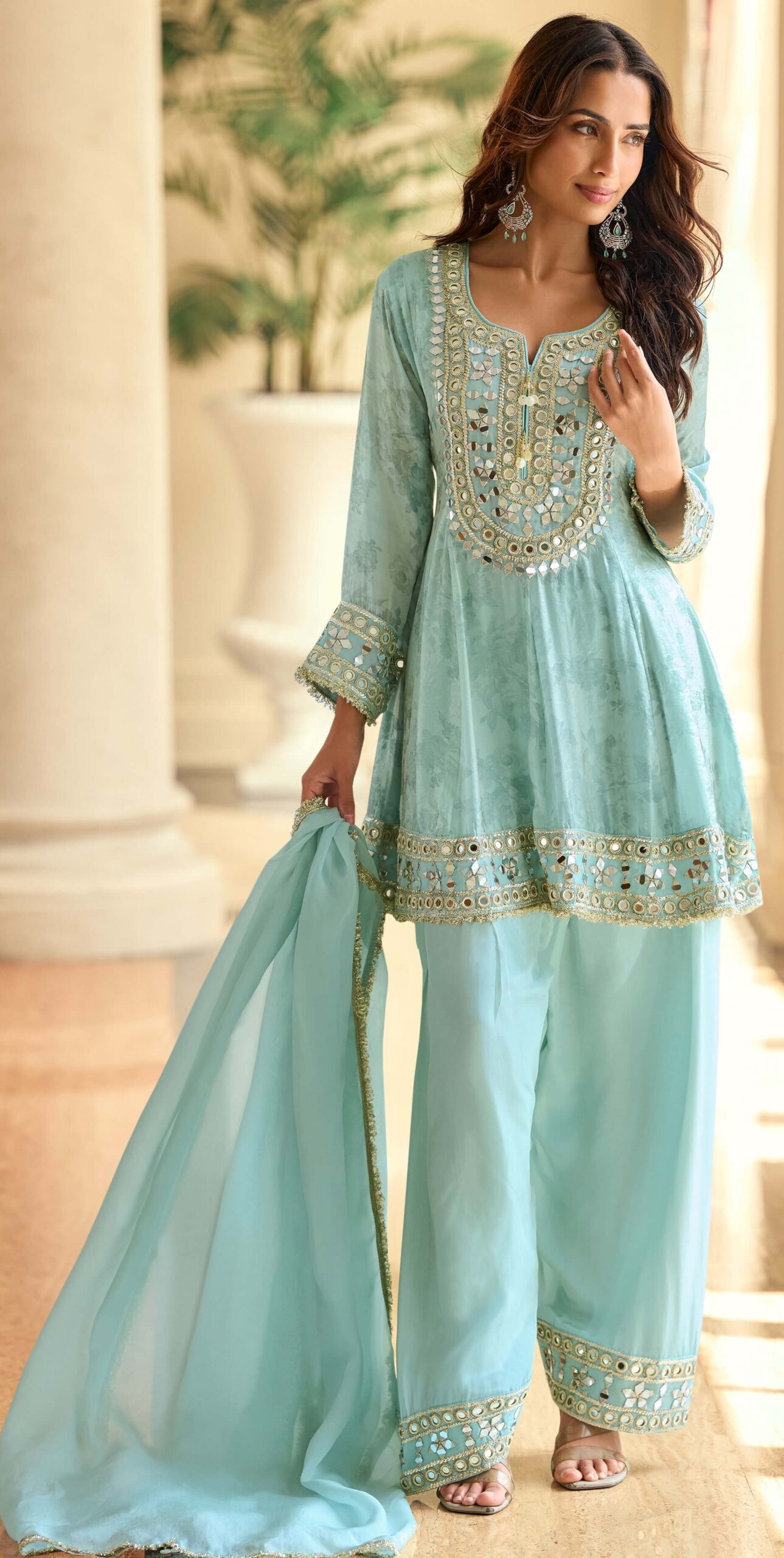 Sky Blue Trending Bridal Salwar Suit Design 2026
