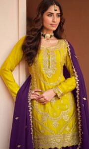 Heavy Sharara Set for Wedding Contrast Heavy Suit