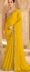 Yellow Chiffon Saree for Wedding Party