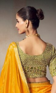 Yellow Designer Sarees for Wedding with Price