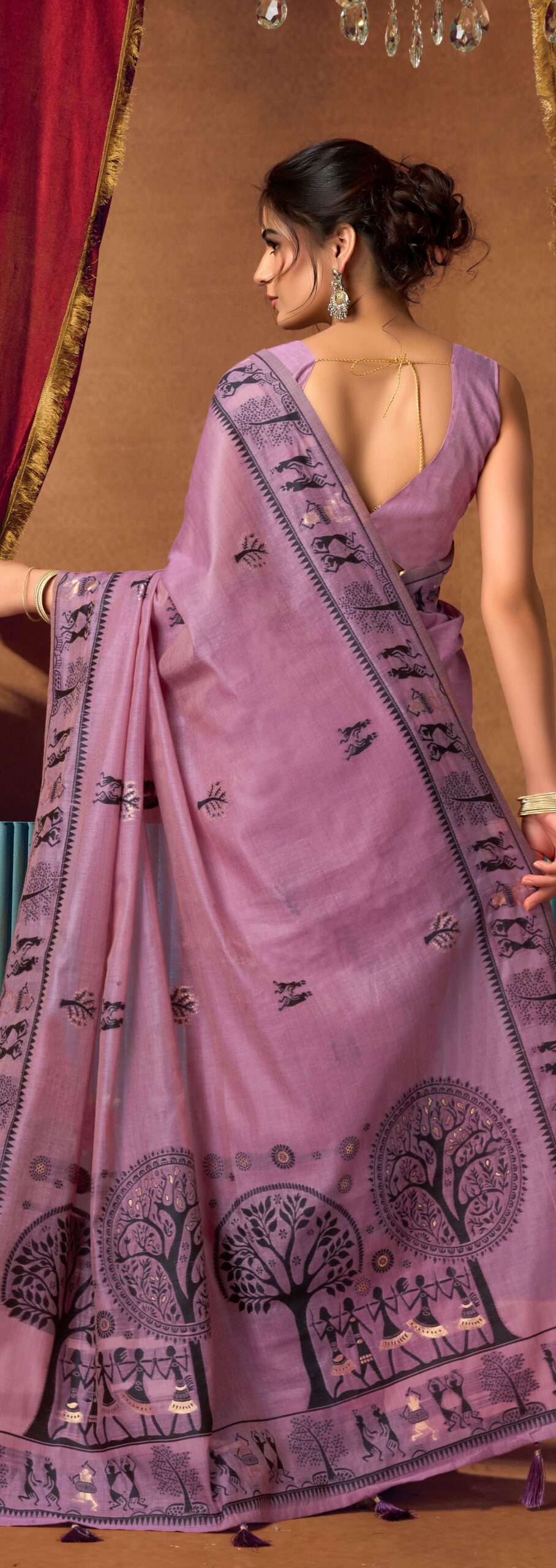 Breathable Premium Silk Modal Saree in UK