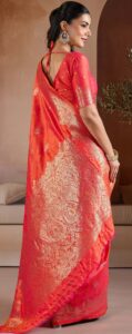 Designer Red Wedding Silk Saree for Bride 2026