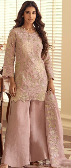 Indo Western Party Wear Short Kurti with Trouser