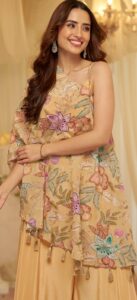 Indo Western Party Wear for Ladies off Shoulder Top with Trouser