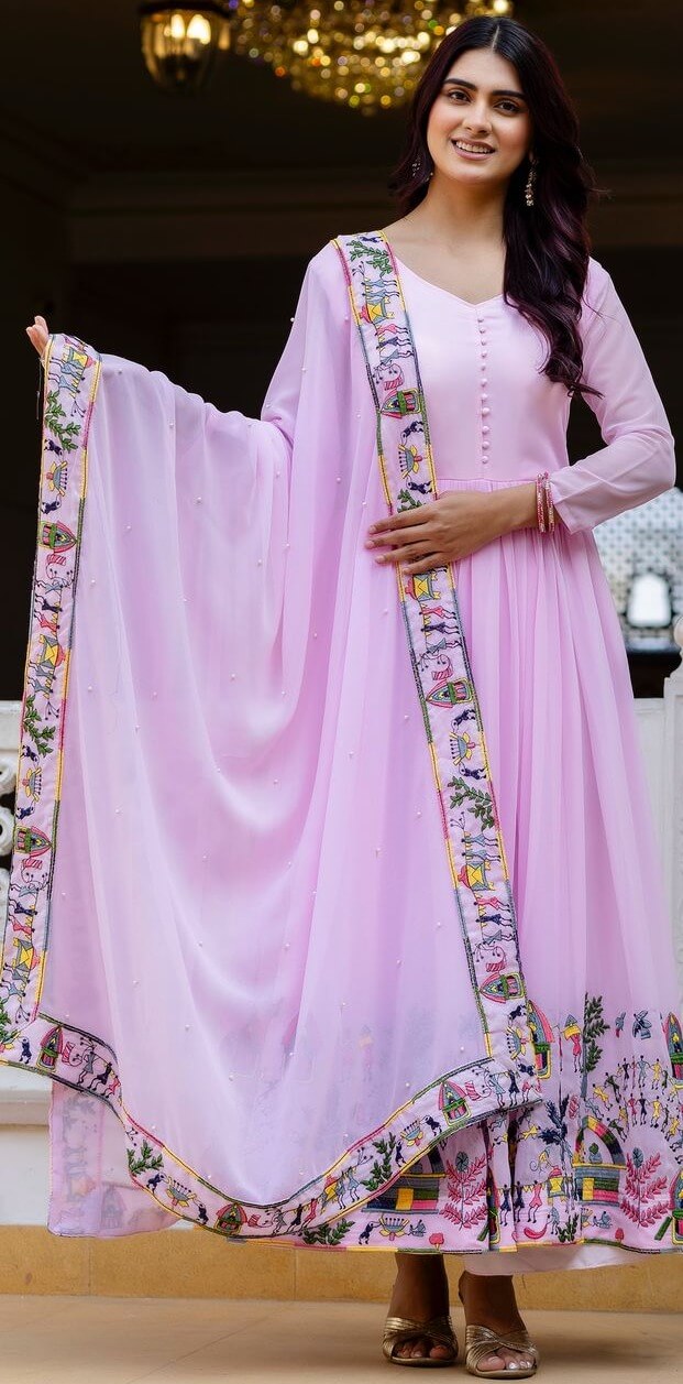 Latest Designer Anarkali Suits Purple Salwar Suit