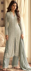 Pastel Green Designer Salwar Suits for Wedding Party with Price