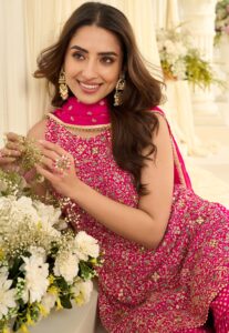 Punjabi Sharara Suits for Wedding Georgette Red Sharara Suit