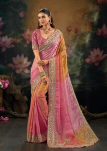 Designer Silk Sarees for Wedding Reception with Price