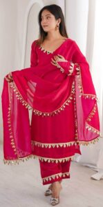 Red Punjabi Suit for Party Wear