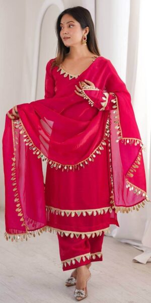 Red Punjabi Suit for Party Wear