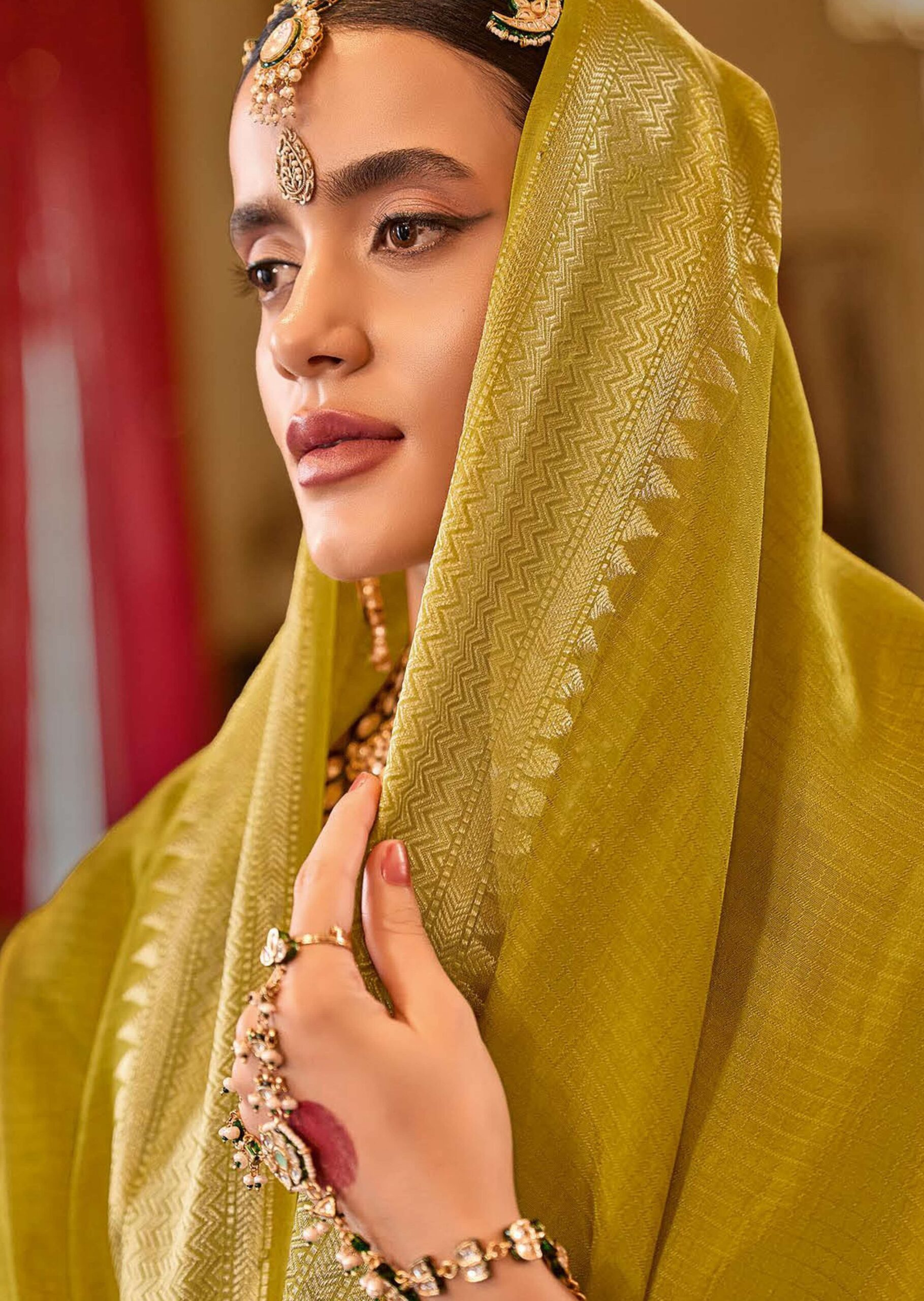 Silk Designer Sarees for Women Mustard Yellow Saree