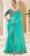 Sky Blue Party Wear Saree Contrast Blouse