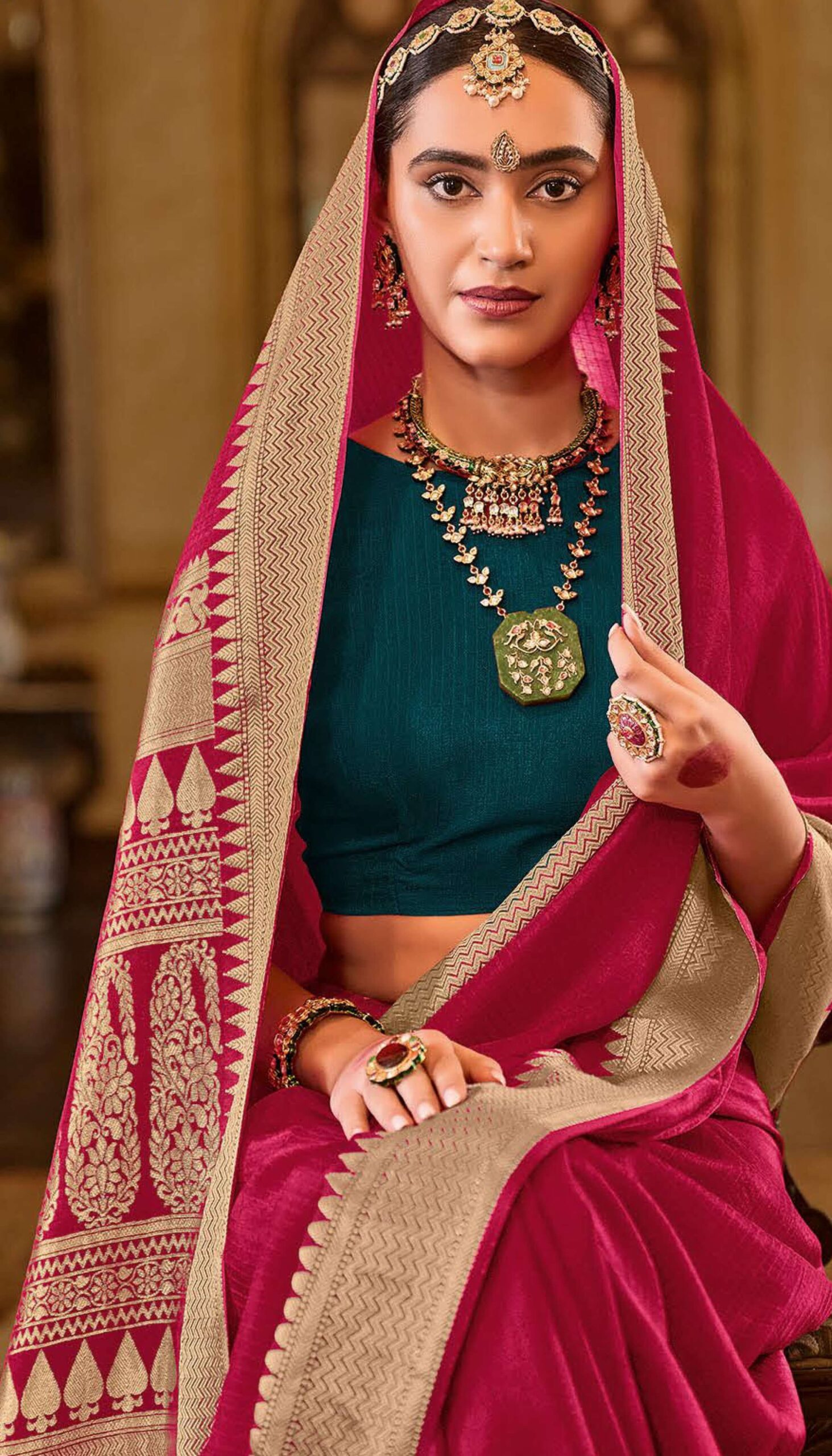 Soft Silk Sarees Below 5000 Red Saree Look