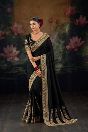 Wedding Saree Collection Trending Designer Black Saree