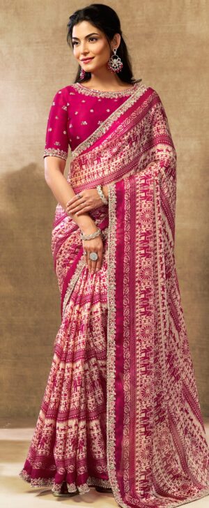 Designer Modern Reception Saree On Trend For Party Wear