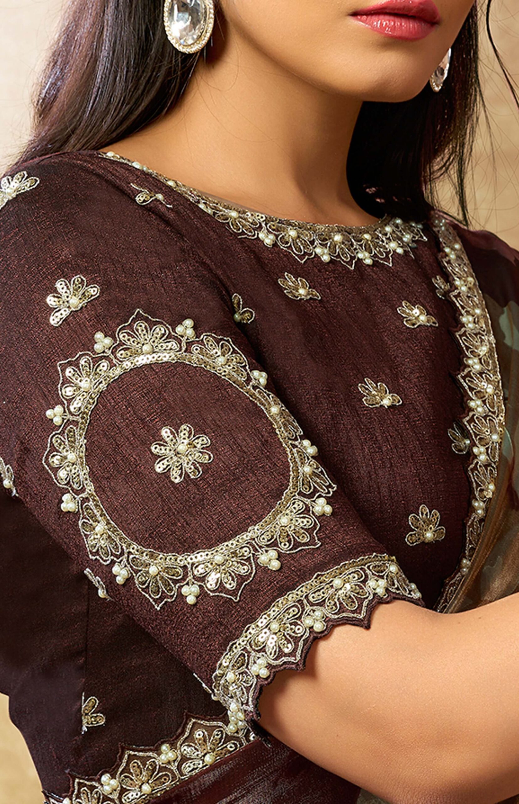 Latest Modern Reception Saree Styles For Wedding Look