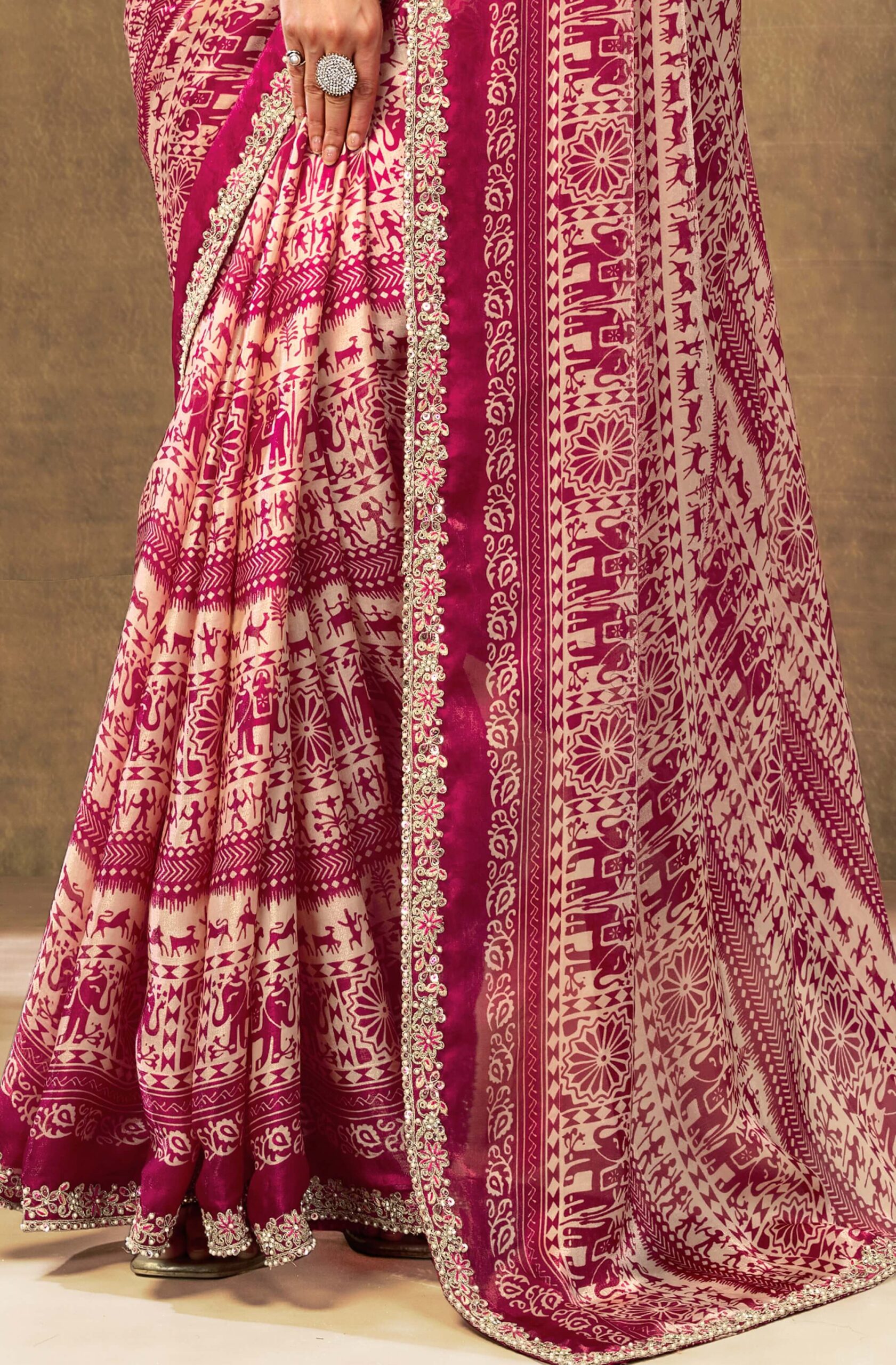 Luxury Modern Reception Saree Trending Bridal Outfit