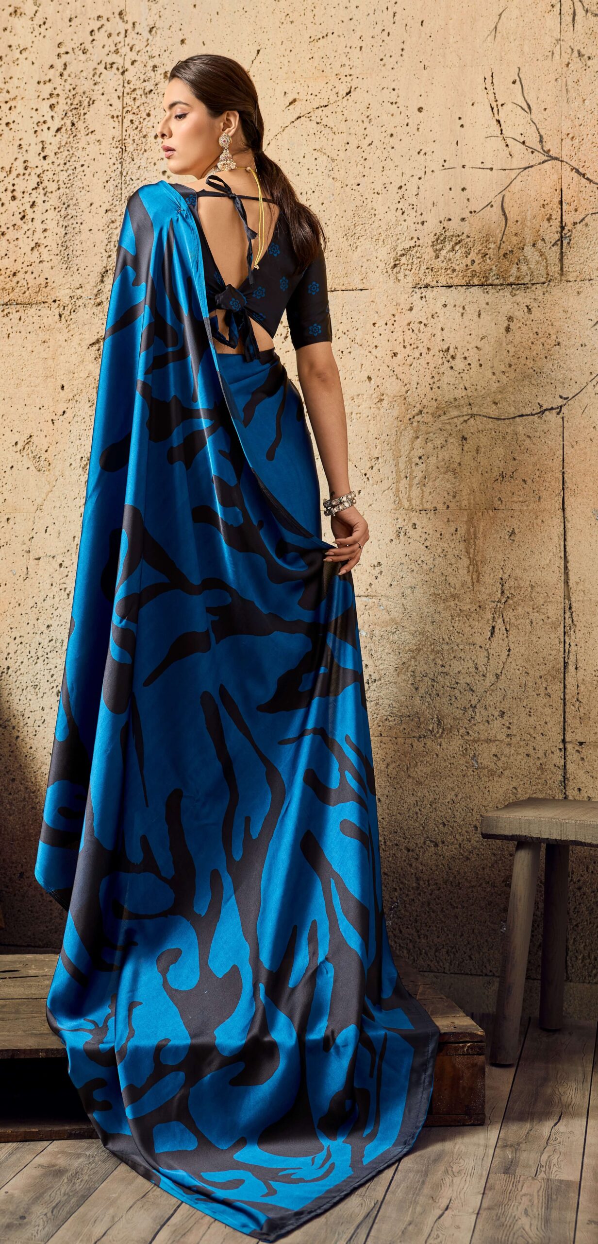 Party Wear Saree New Design Ajrakh Saree