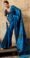 Party Wear Saree New Peacock Blue Saree