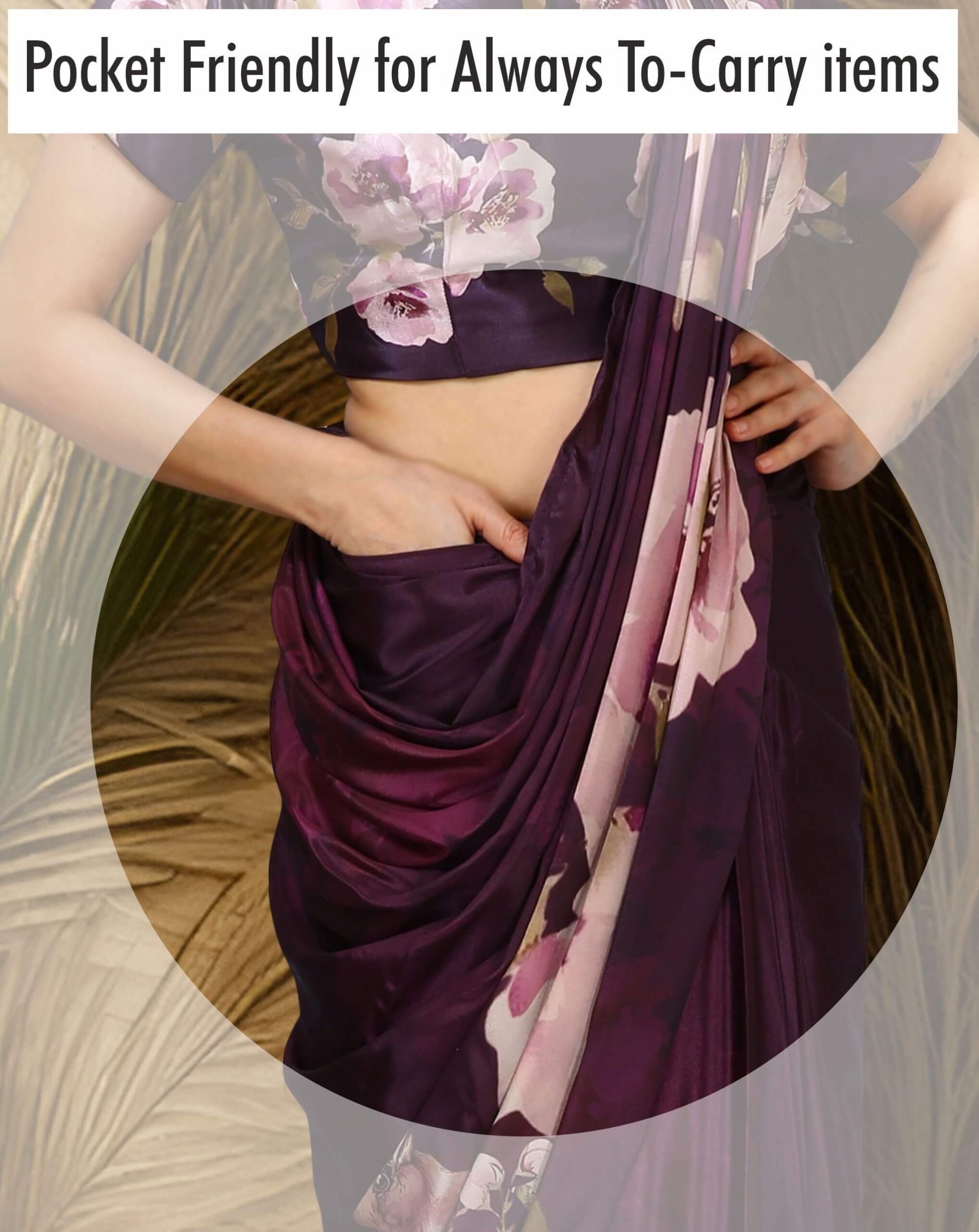 Pre Stitched Saree Pocket Saree