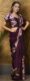 Readymade Stitched Saree Modern Designer Saree Purple Saree
