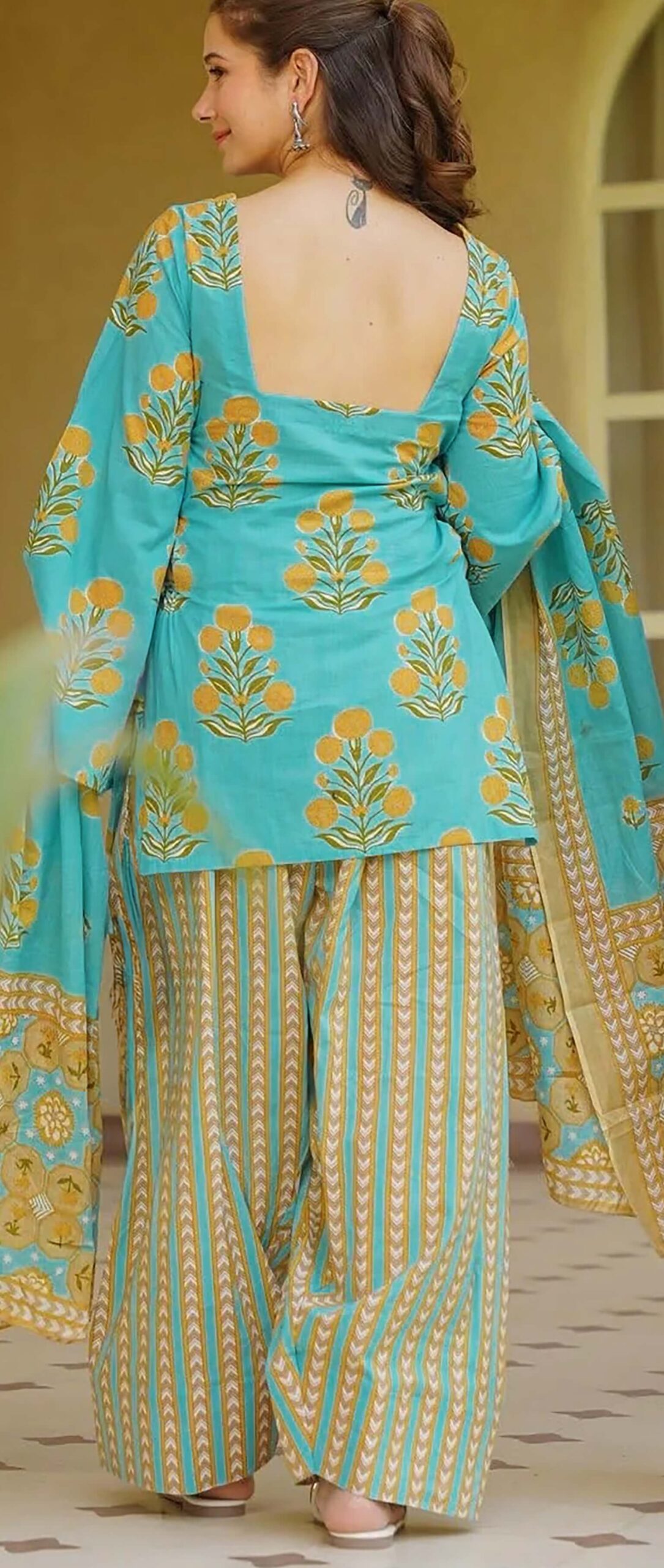 Jaipuri Cotton Suits with Cotton Dupatta