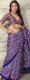 Original Ajrakh Print Saree Blue Designer Saree