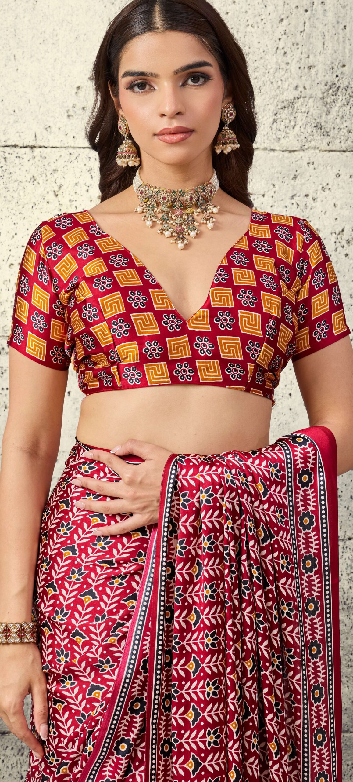 ajrakh sarees wholesale