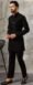 Black Kurta Pajama For Groom Brother With Hand Bead Work Wedding Outfit