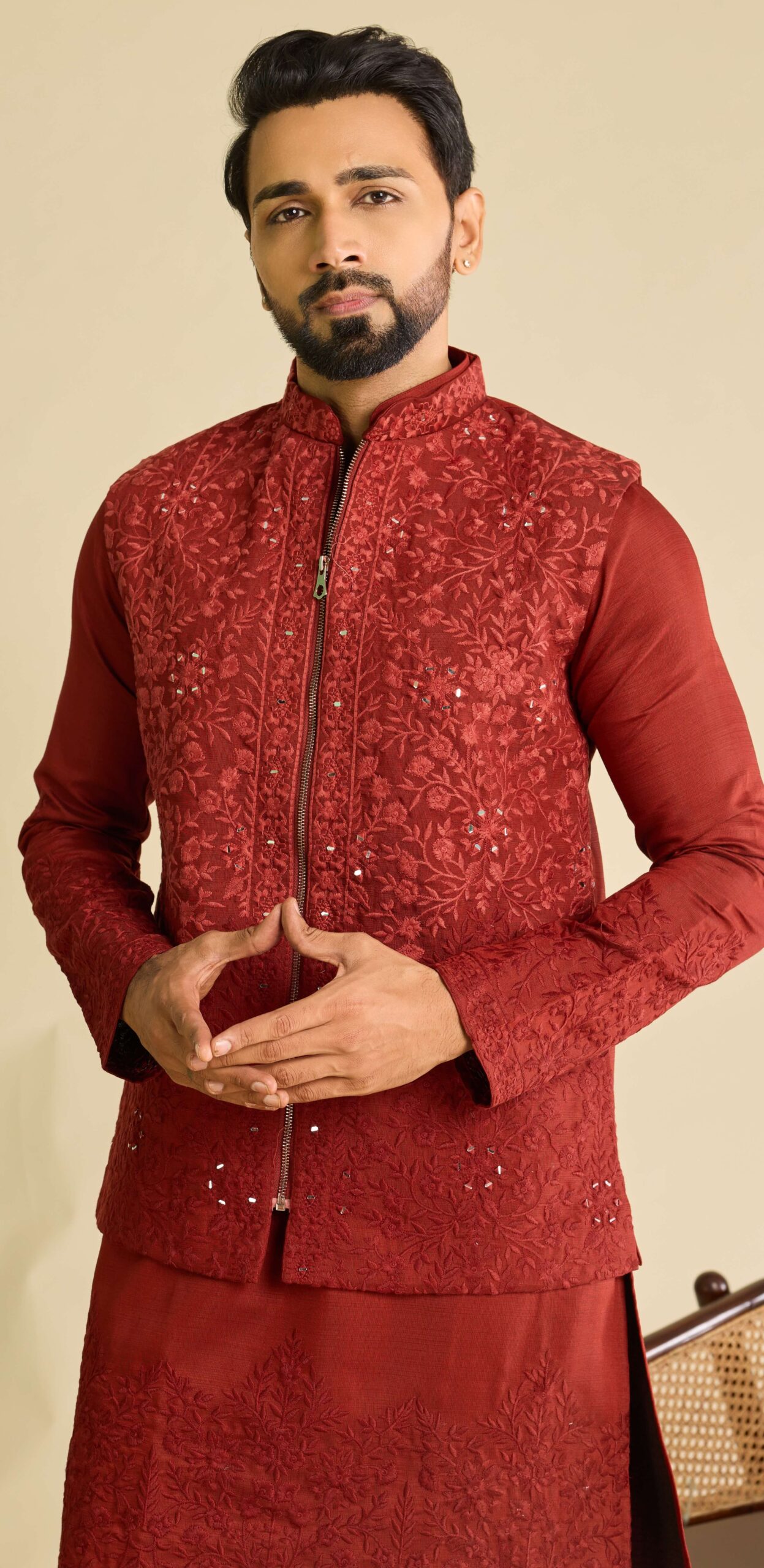 Kurta Pajama with Jacket Punjabi Style