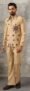Designer Cream Reception Wear Jacket Set for Men